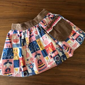 Misha Lulu patchwork cord skirt 12-18 months EUC